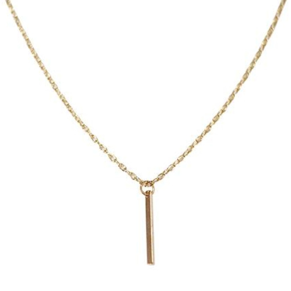 4/$30 Minimalist Bar Necklace - Picture 3 of 6
